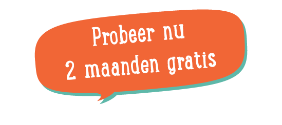 Oranje praatwolkje met gratis abonnement voor 2 maanden